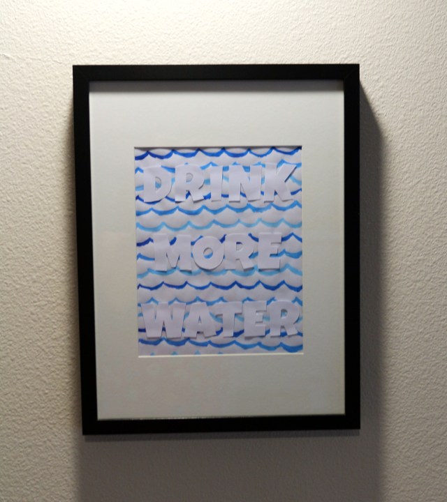 Drink More Water DIY Artwork