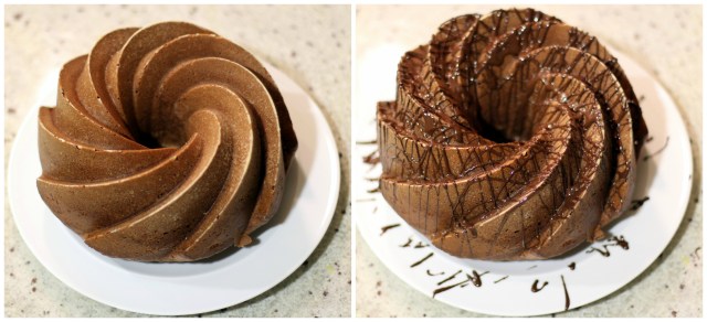 Whole Orange Bundt Cake with Chocolate Drizzle