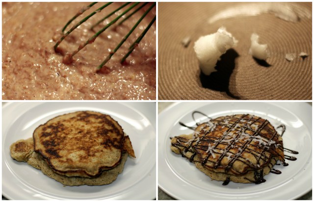 Coconut Ginger and Banana Pancakes