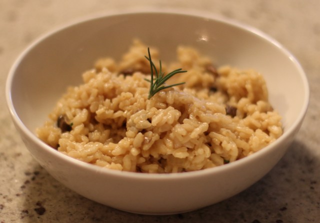 Mushroom and Rosemary Risotto