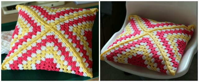 Granny Square Cushion