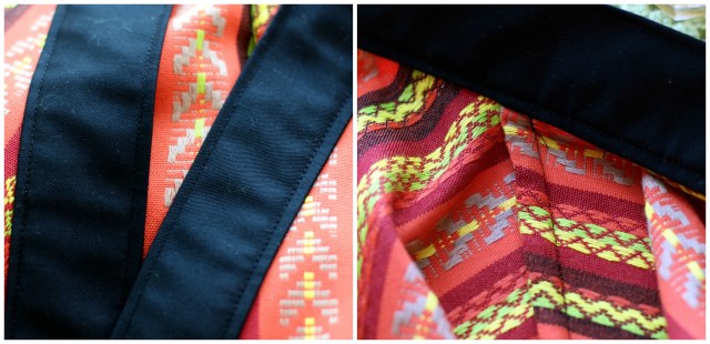 Colourful Kimono Jacket Construction Details