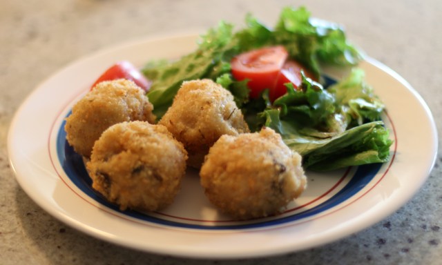 Arancini and Salad