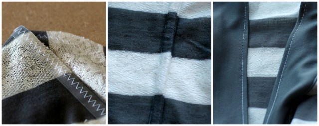 Stripey Kimono Jacket Construction Details