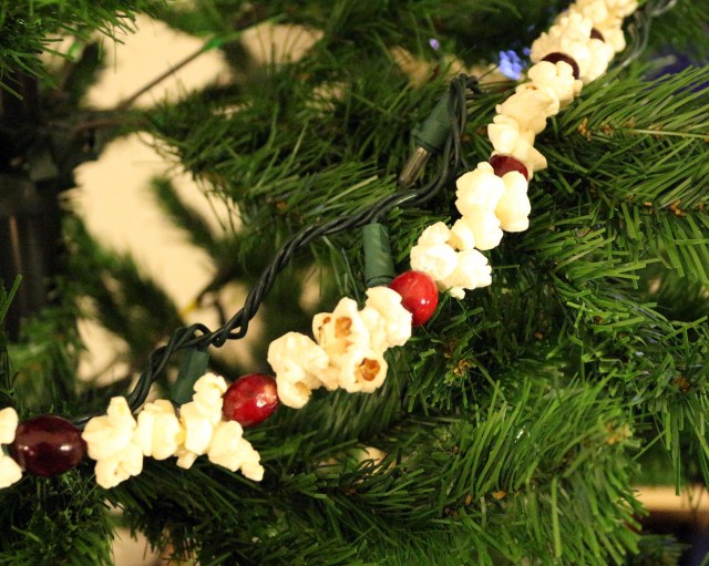 Popcorn and Cranberry Garland