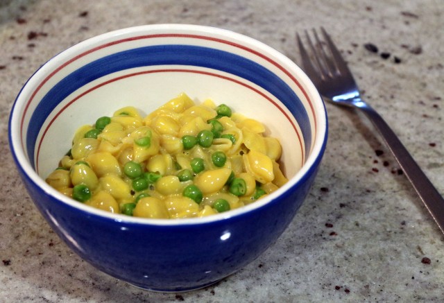Velveeta Shells and Cheese (and Peas)